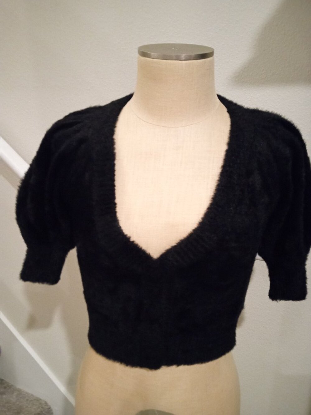 For Love & Lemons x Victoria's Secret Women's Sz XXS Black Fiona Cardigan